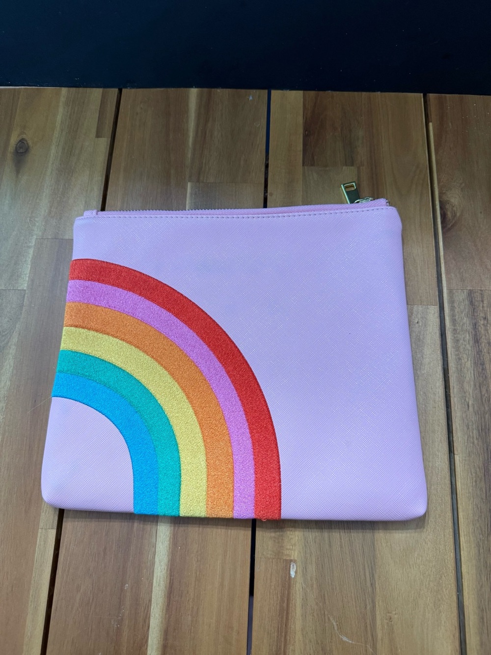 Pink Rainbow Zip Pouch - Can’t Clutch This